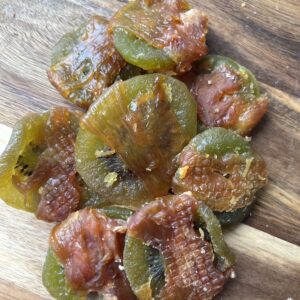 Kiwi Chunks Wrapped in Chicken Breast