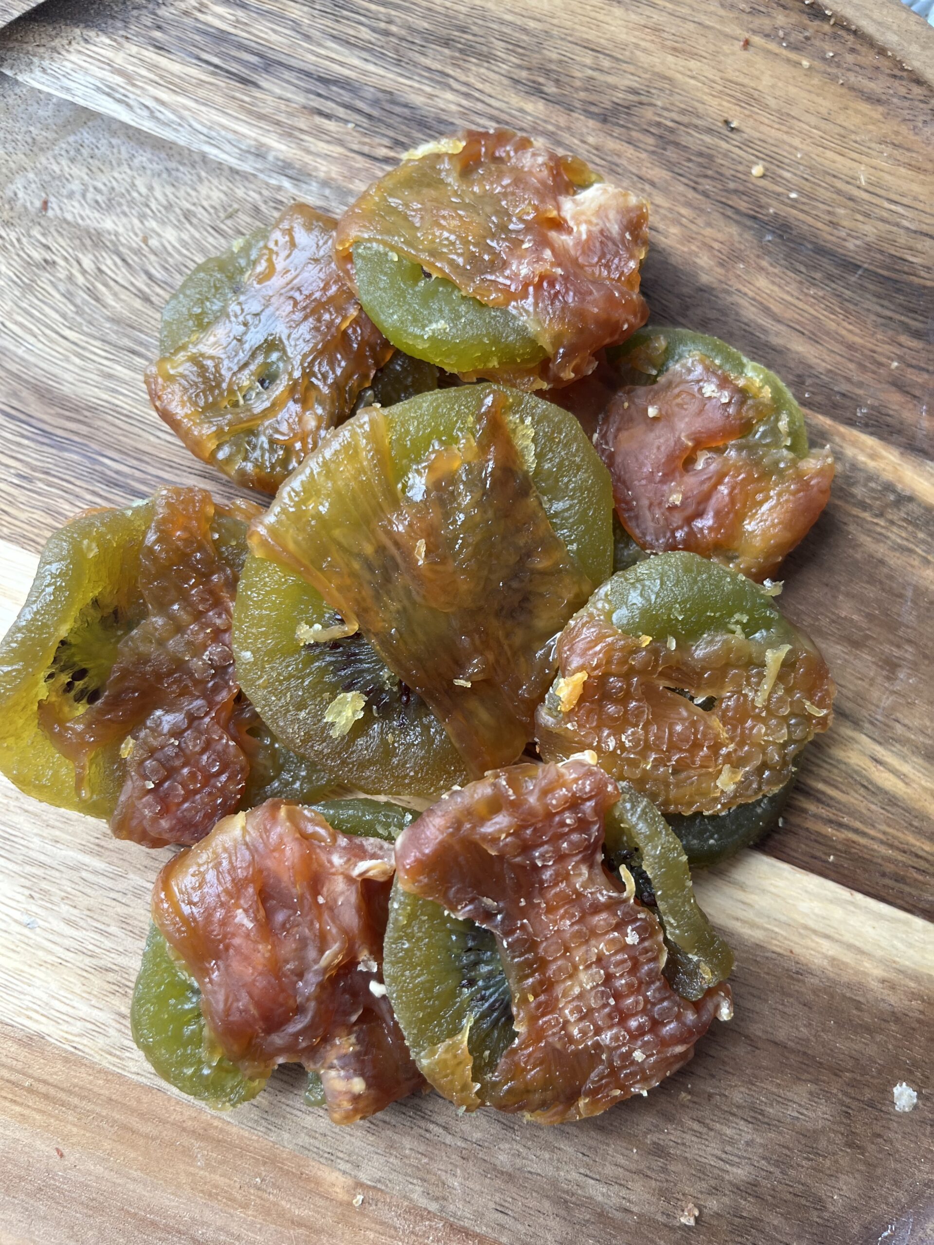 Kiwi Chunks Wrapped in Chicken Breast